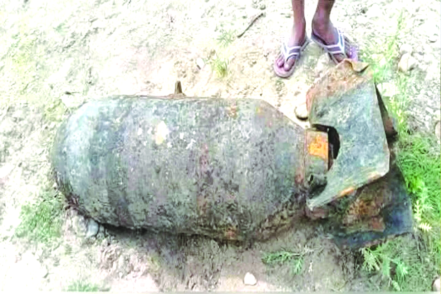 ସୁବର୍ଣ୍ଣରେଖା ନଦୀରୁ ମିଳିଲା ଦ୍ଵିତୀୟ ବିଶ୍ୱଯୁଦ୍ଧ ସମୟର ୫୦୦ ପାଉଣ୍ଡ ଆମେରିକୀୟ ବୋମା